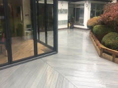 Beautiful upvc garden decking installation home garden premium driftwood deckboard - Copy