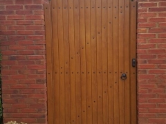 bow top curved arched radiused upvc gate plastic home  sidgardene back entry