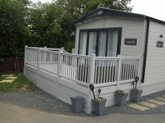 Fensys painswick grey holiday home polymer plastic decking installation