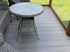 Garden install stylboard polymer composite deck  board cornish oak1