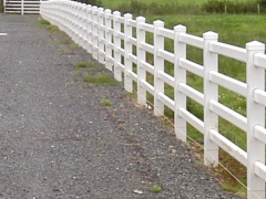 Fensys plastic UPVC cricket ground fencing fencing fence supplier manufacturer extrusion installer ranch picket garden balustrade panel pvc wood effect gate plastic upvc