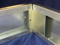 150mm half T bracket with 150mm lipped c channel