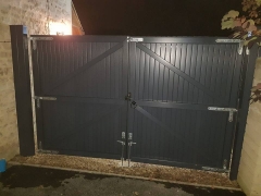 plastic low maintenance upvc dark gayle grey gates