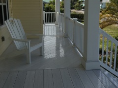 Fensys UPVC marbled white premium deckboard balcony